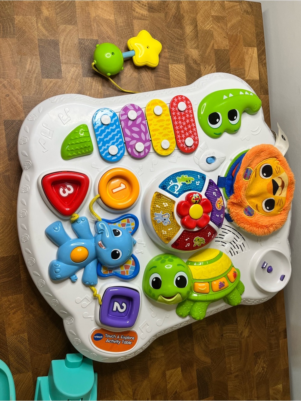 Colorful Musical Learning Activity Panel - Green Crocodile & Multi-Color Keys - Picture 2 of 11